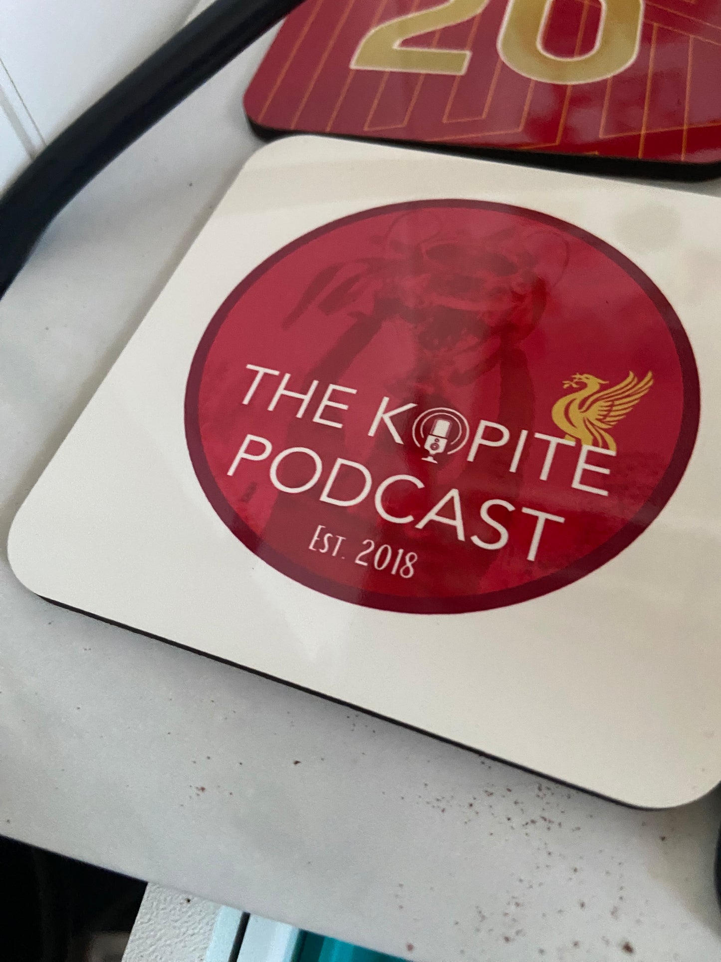 Kopite Podcast Logo Coasters