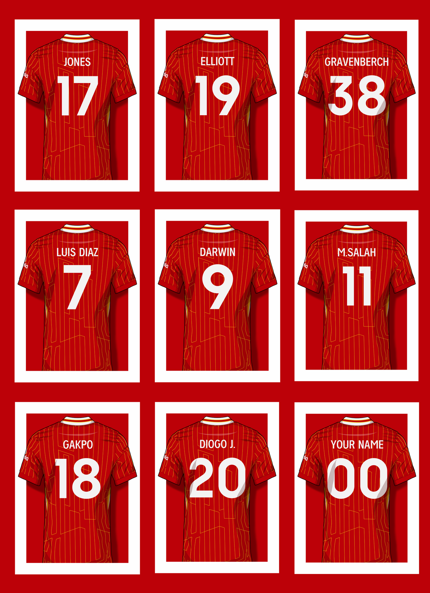 Liverpool FC Player 24/25 Shirt print
