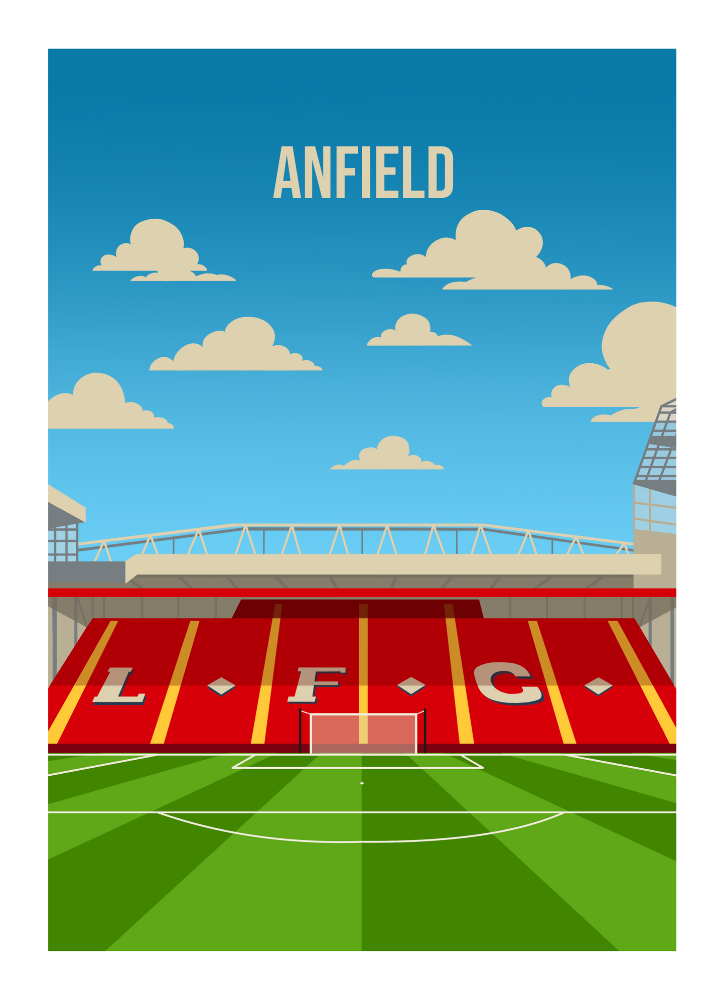 The Kop Anfield Wall Art Print