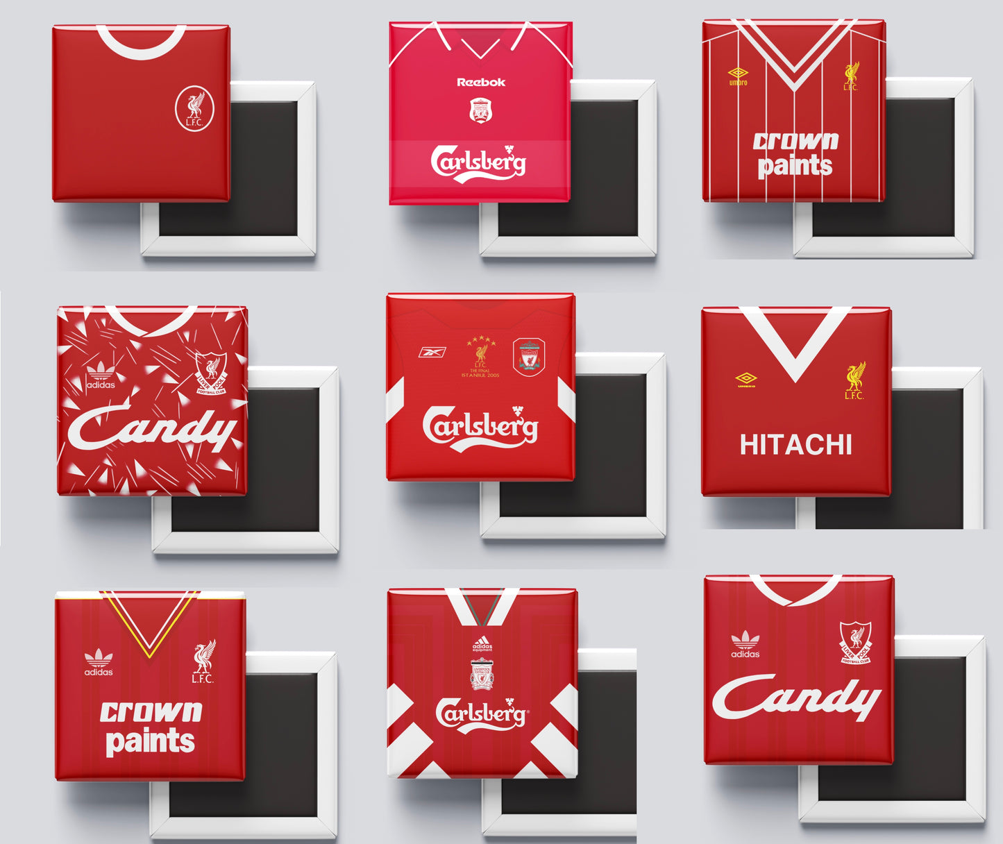 Liverpool Home Shirt Fridge Magnet Bundle