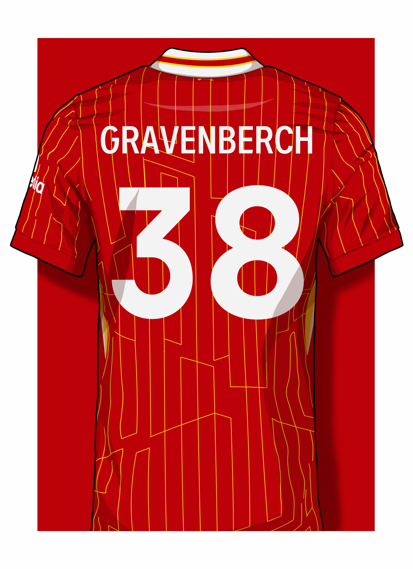 Liverpool FC Player 24/25 Shirt print