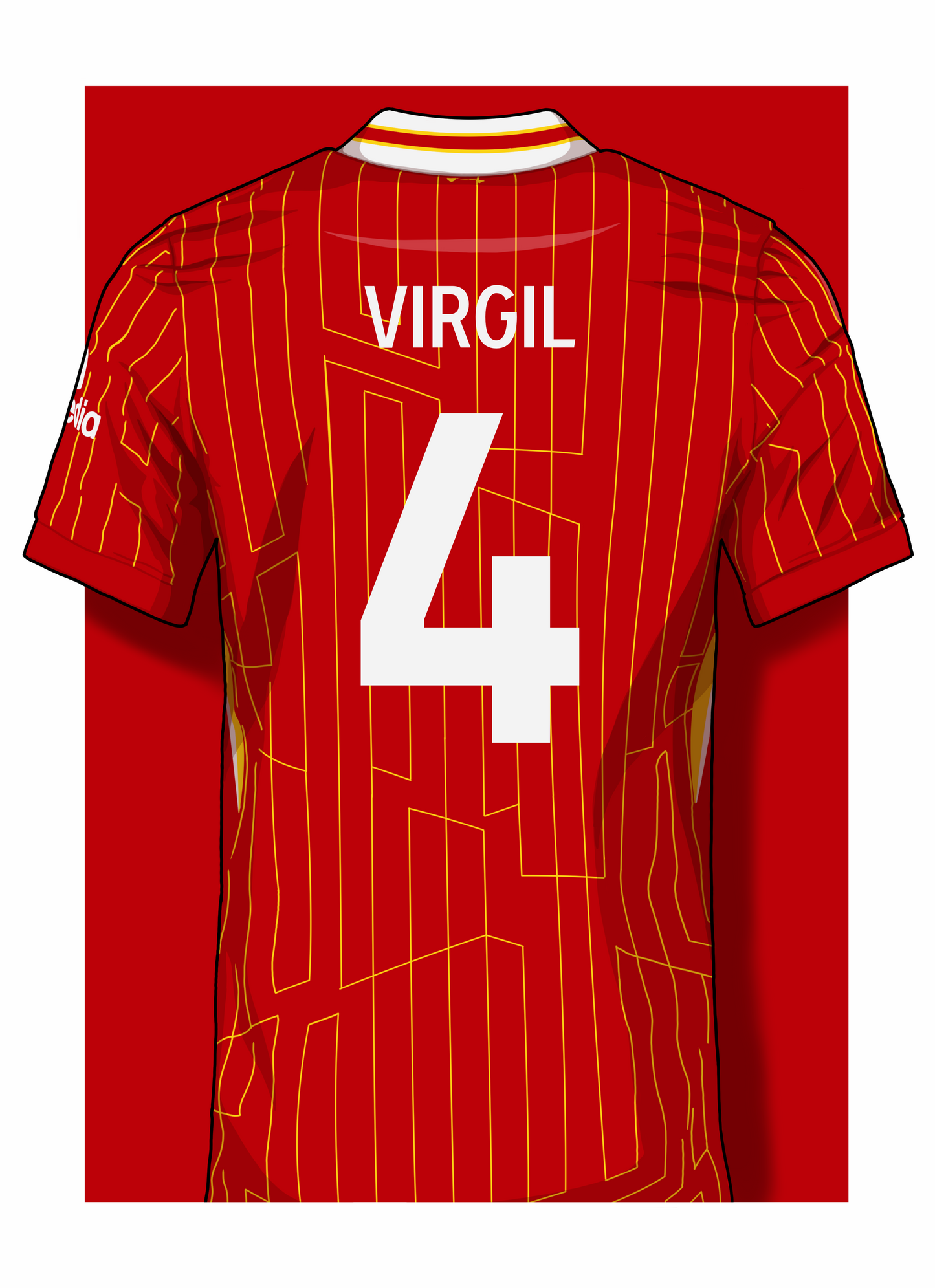 Liverpool FC Player 24/25 Shirt print