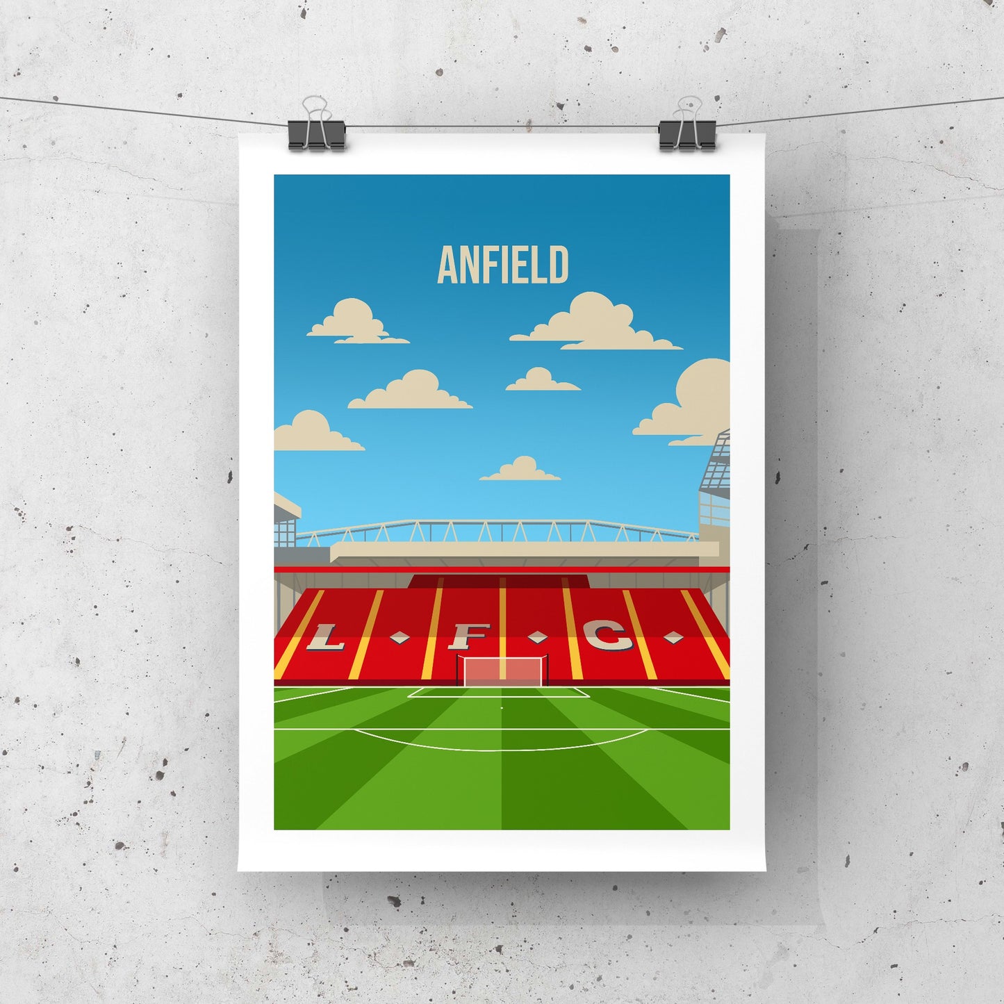 The Kop Anfield Wall Art Print
