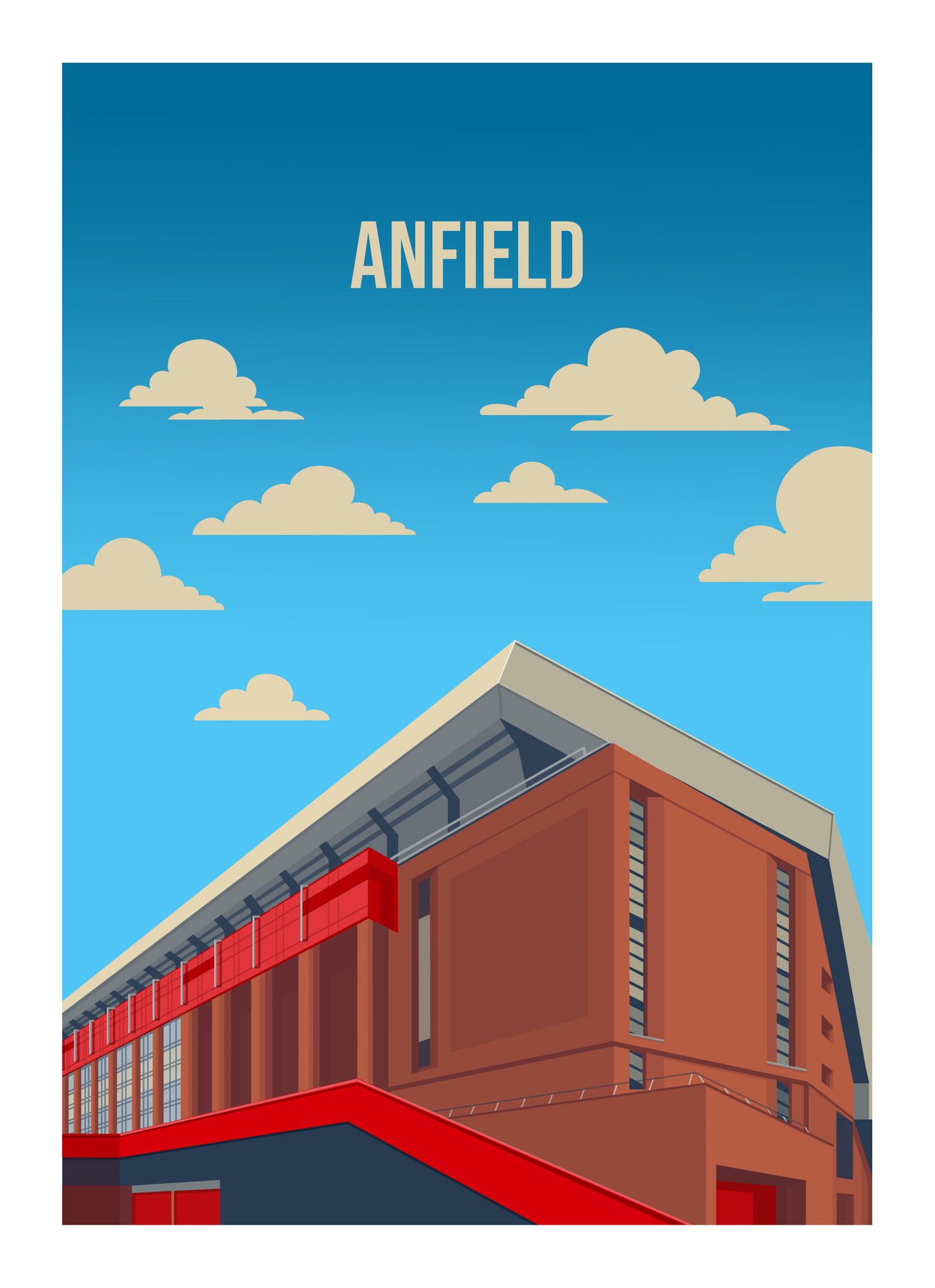 Anfield Stadium Wall Art Print