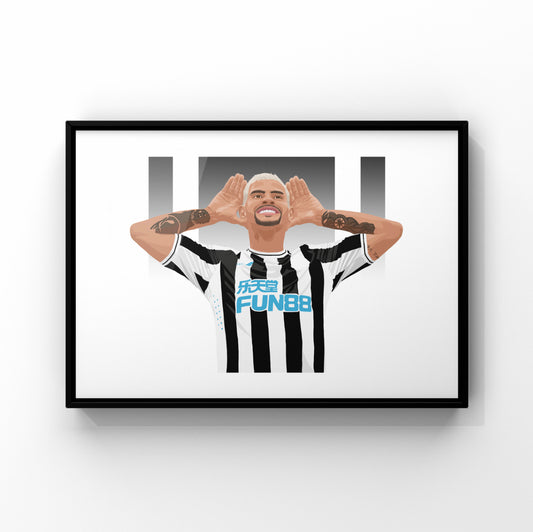 Bruno Guimarãres Newcastle United print