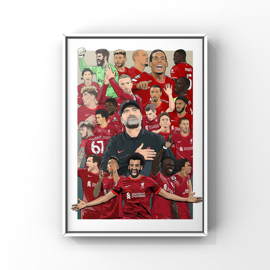 Liverpool Team 21/22 print