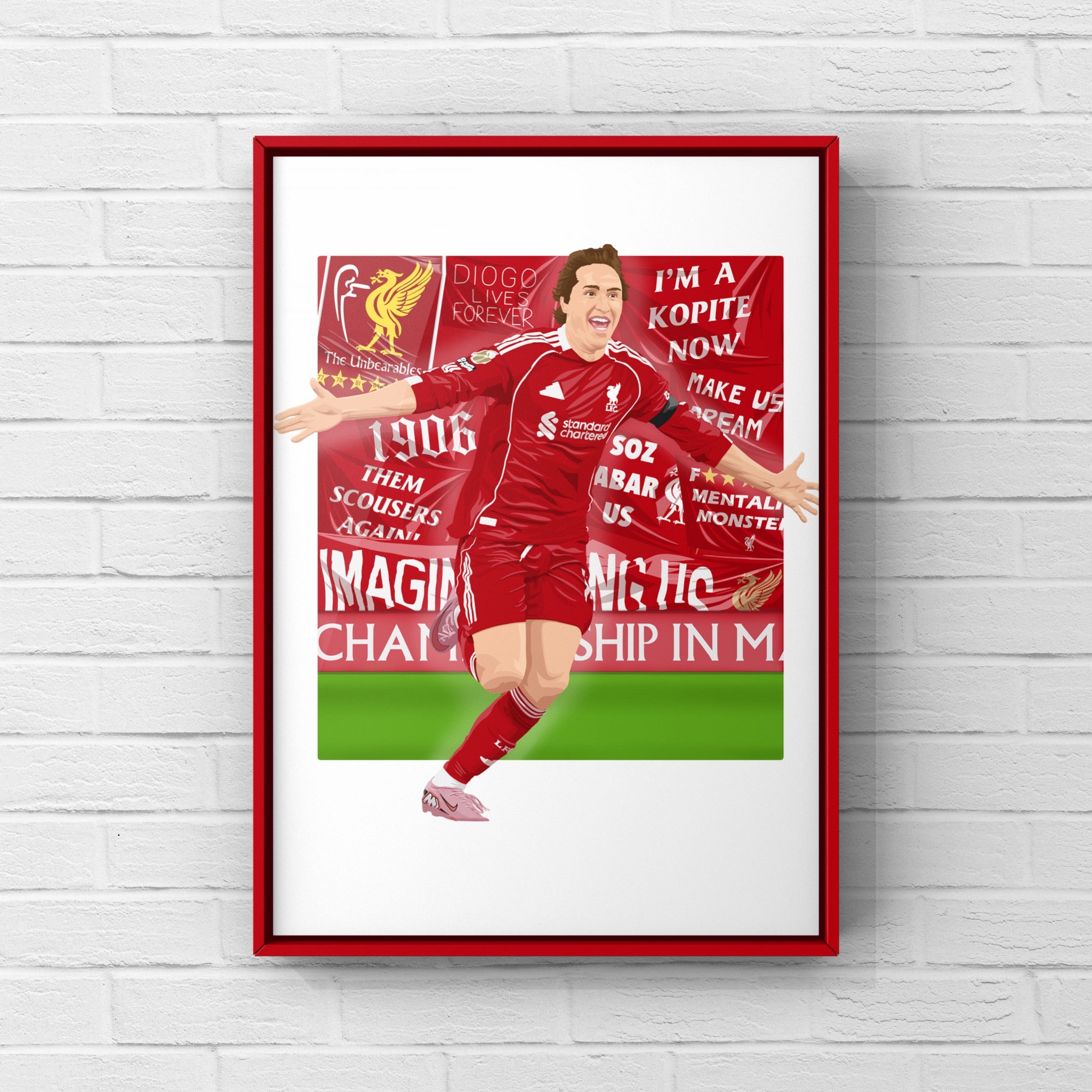 Federico Chiesa - Liverpool FC 25/26 print – Ped Designs