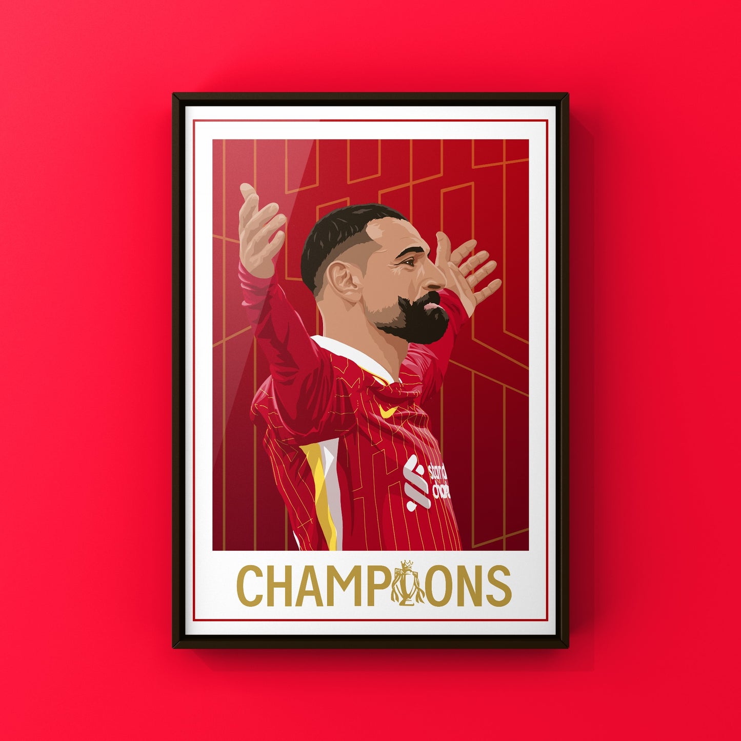 Mo Salah - Champions Liverpool FC 24/25 print