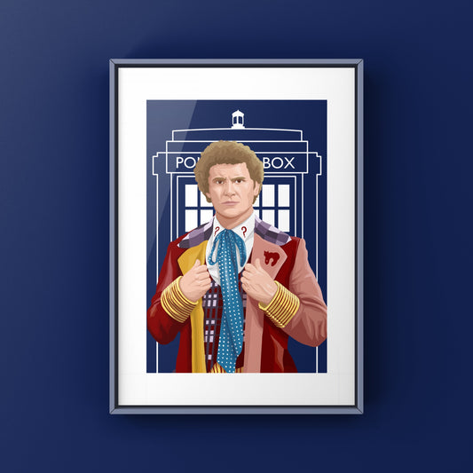 Sixth Doctor Fan Wall Art Print
