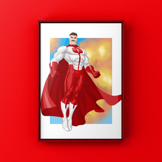 Omni-man Fan Wall Art Print