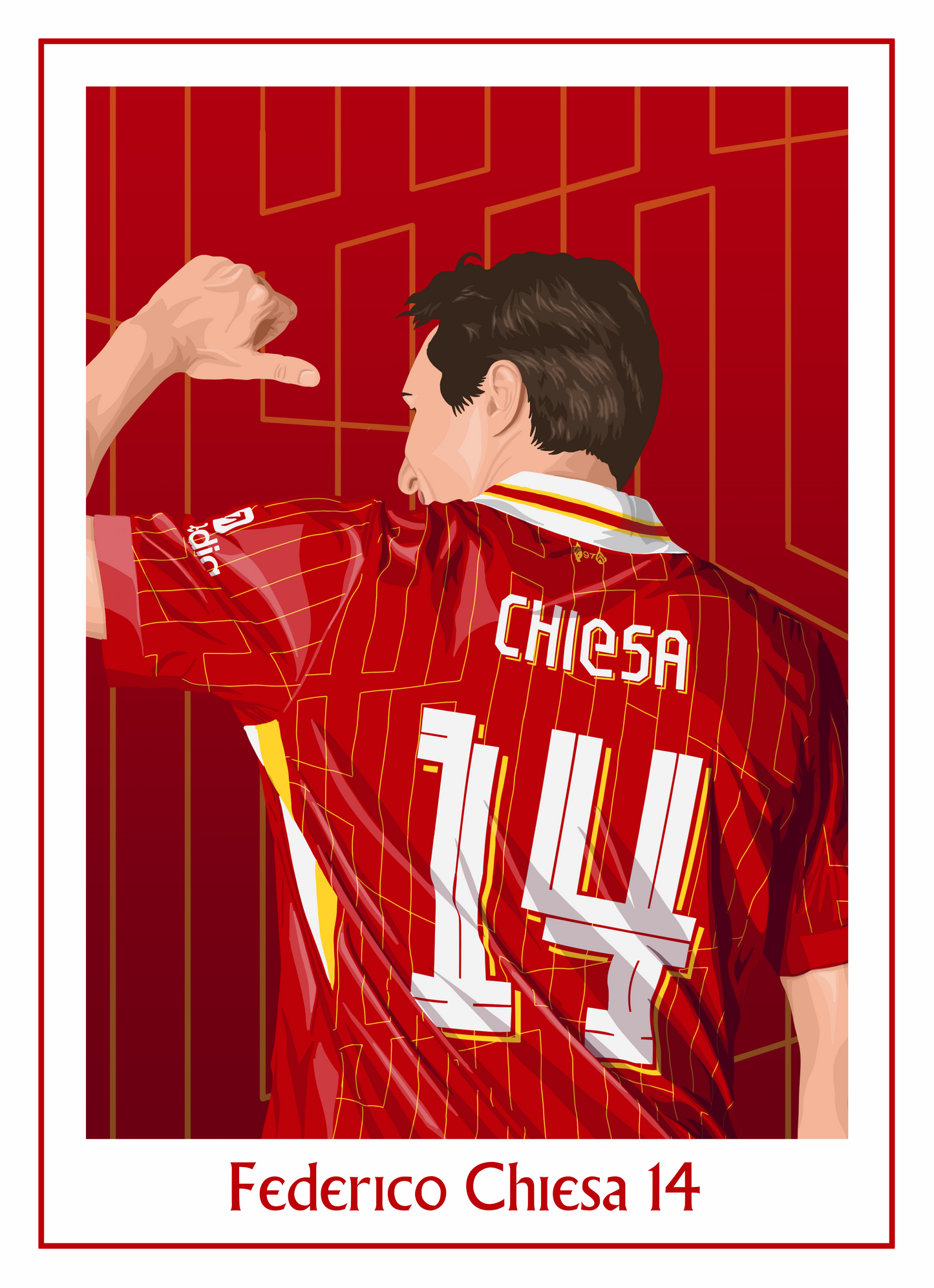 Chiesa 14 - Liverpool FC 24/25 print