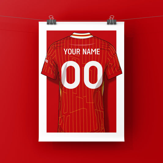 Personalised Liverpool FC Shirt print