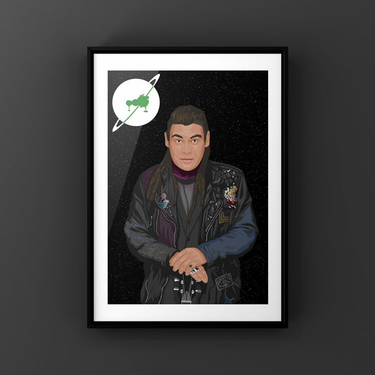 Lister - Red Dwarf Fan Wall Art Print