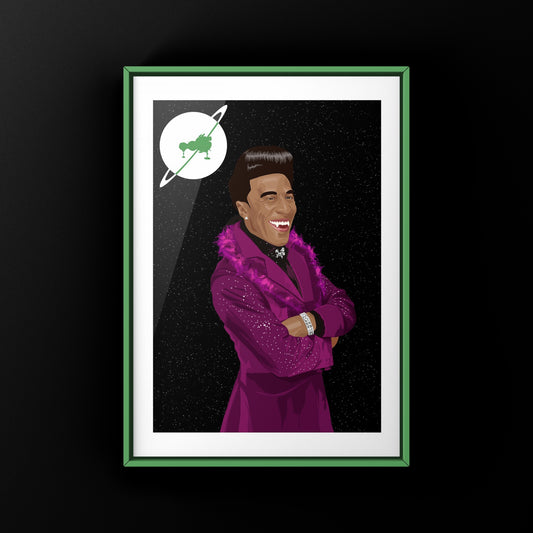 Cat - Red Dwarf Fan Wall Art Print