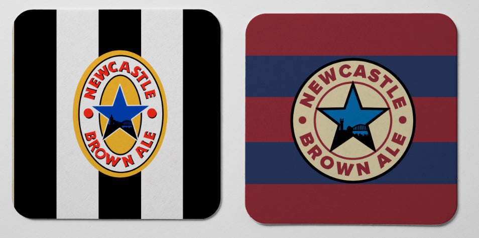 Newcastle Utd Retro kit coasters