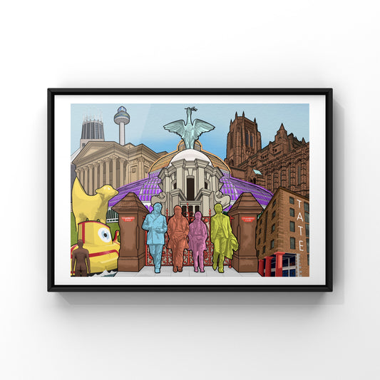 Liverpool Landmarks print