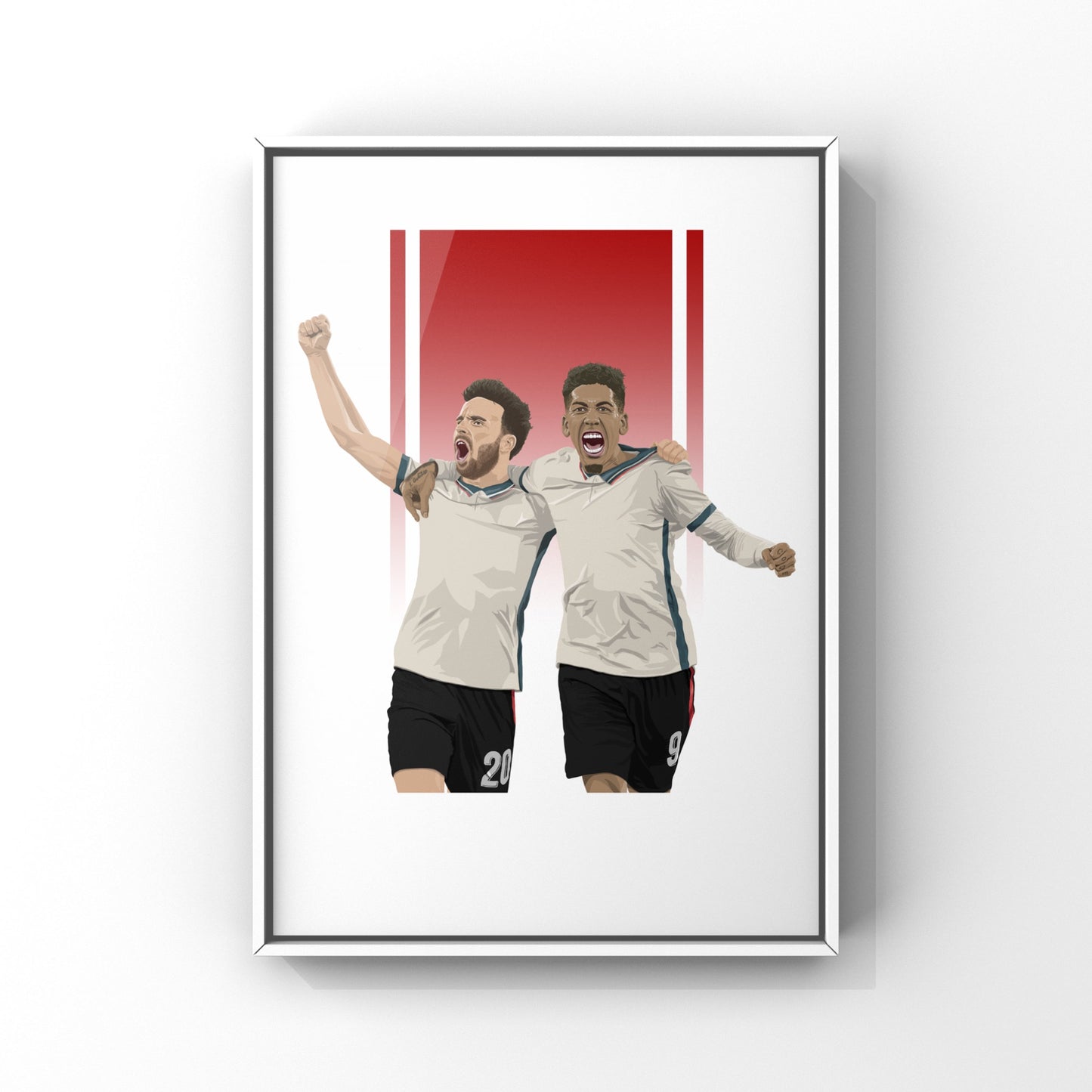 Diogo Jota & Bobby Firmino print